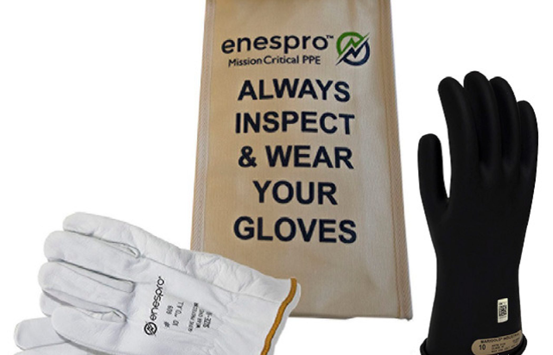 Class 0 11" Rubber Voltage-Rated Glove Kit