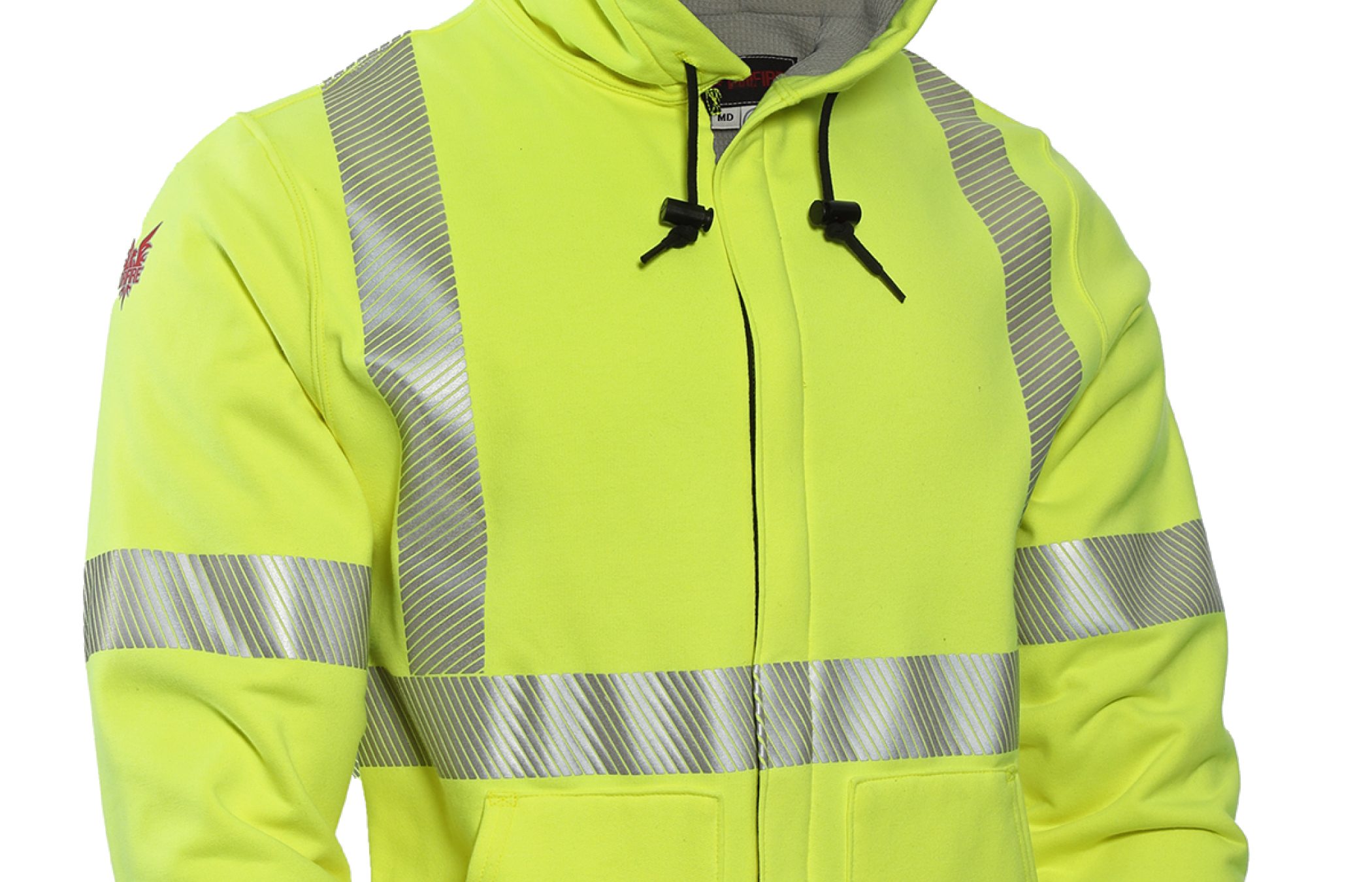 DRIFIRE® FR/AR Hi Vis Lined Zip Front Hoodie Class 3 | CAT 3
