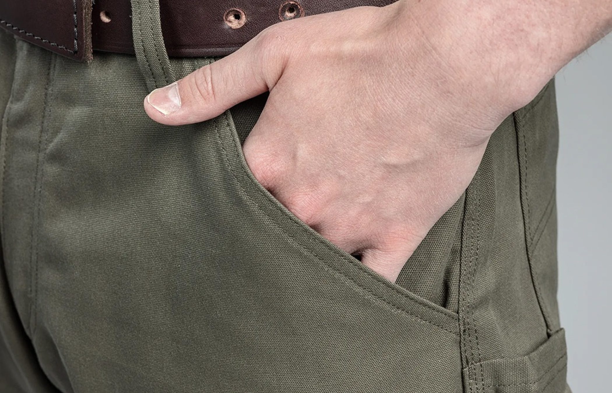 DRIFIRE® FR/AR Dungaree Pant Olive Green Side Pockets