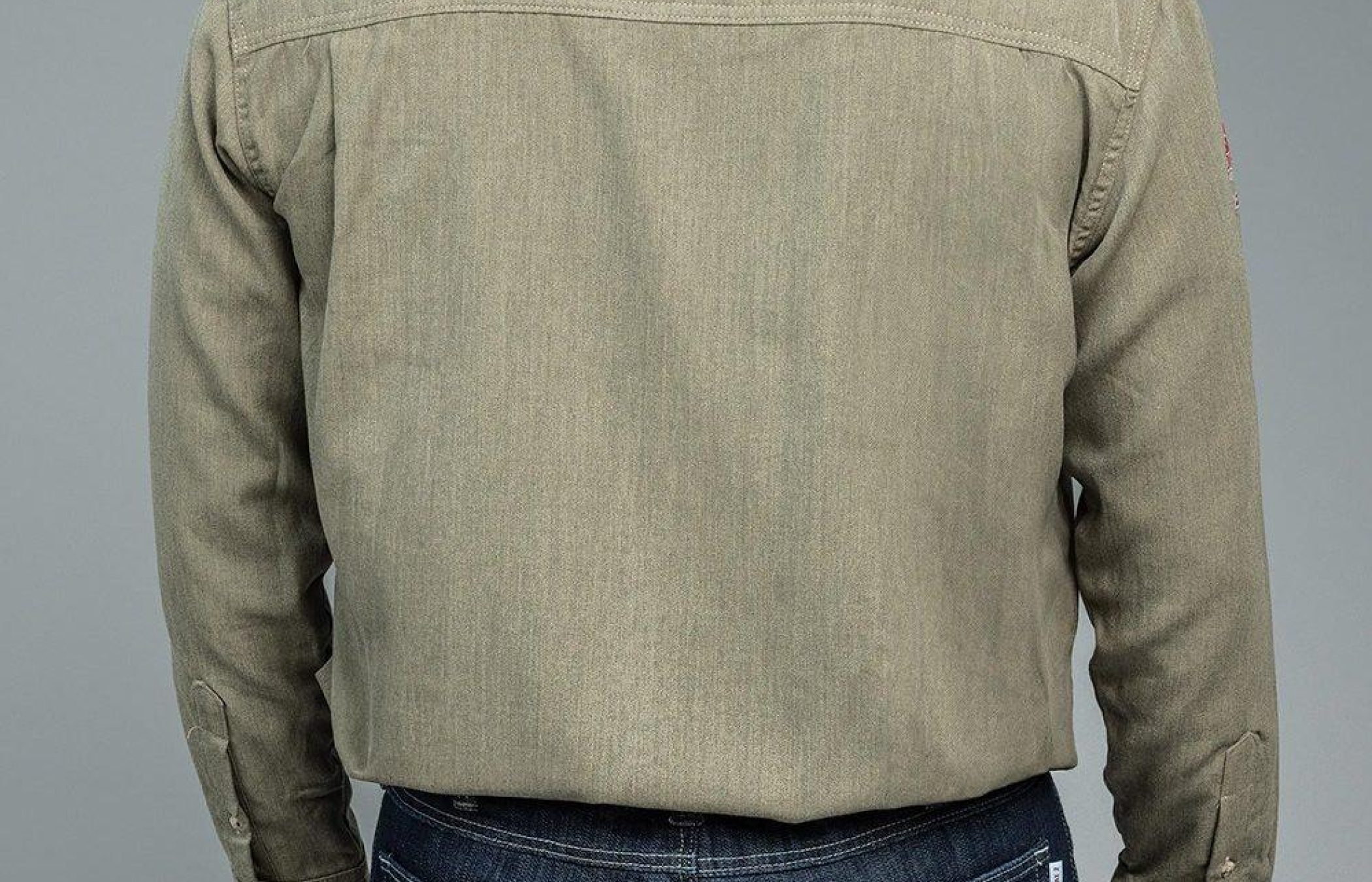 Unvented Khaki Back