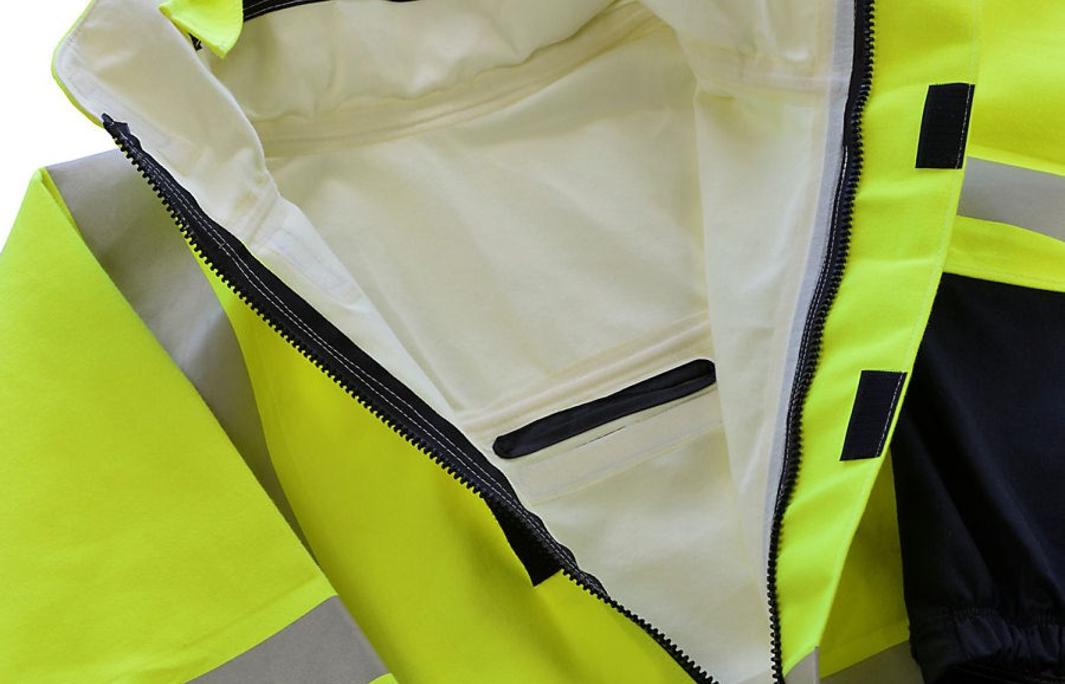 Jersey Knit Inside Layer, Non-Conductive Zip Front Opening, Fall Protection Access
