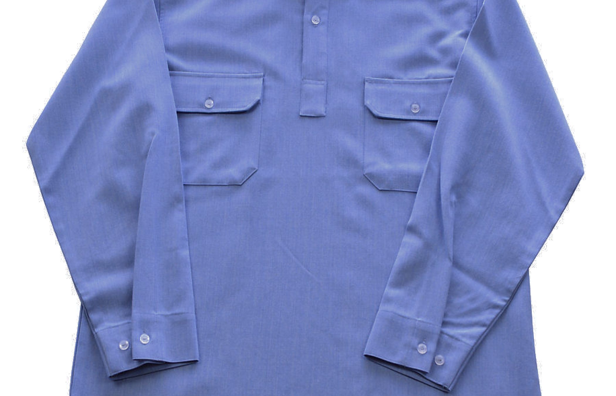 PR97 Light Blue FR Shirt w/ Single Button Placket Front