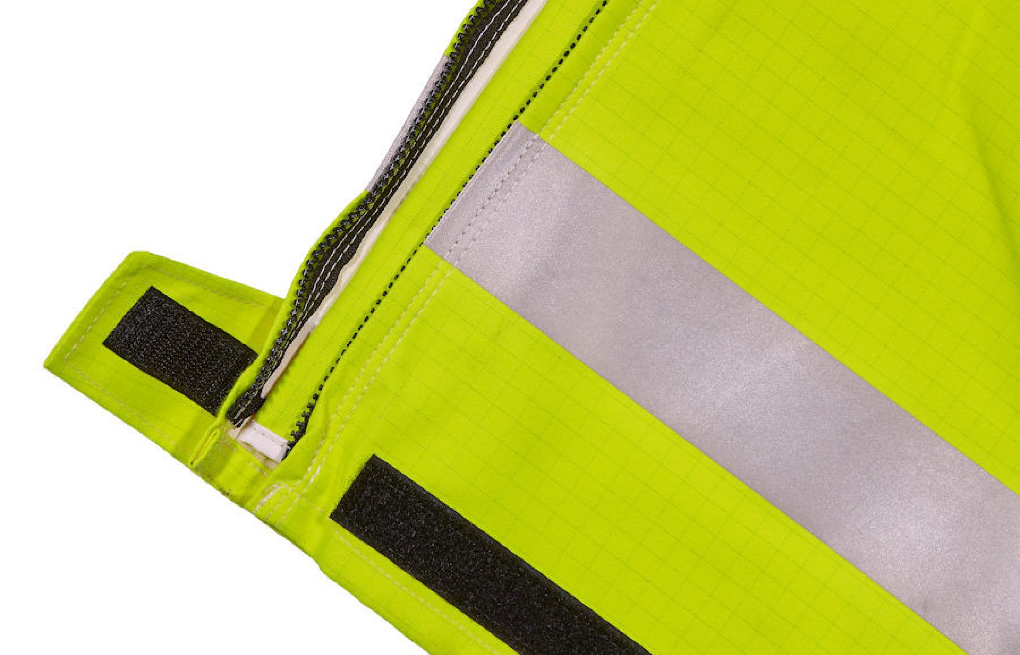 Leg Zipper Openings / Velcro Take Up Tabs