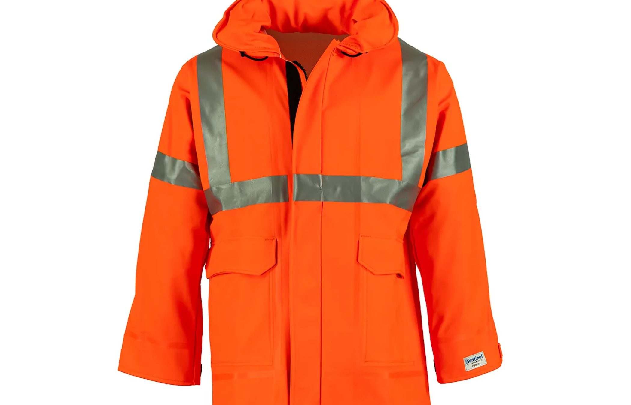 Jacket Fluorescent Orange 4503JFO w/ Hood-in-Collar