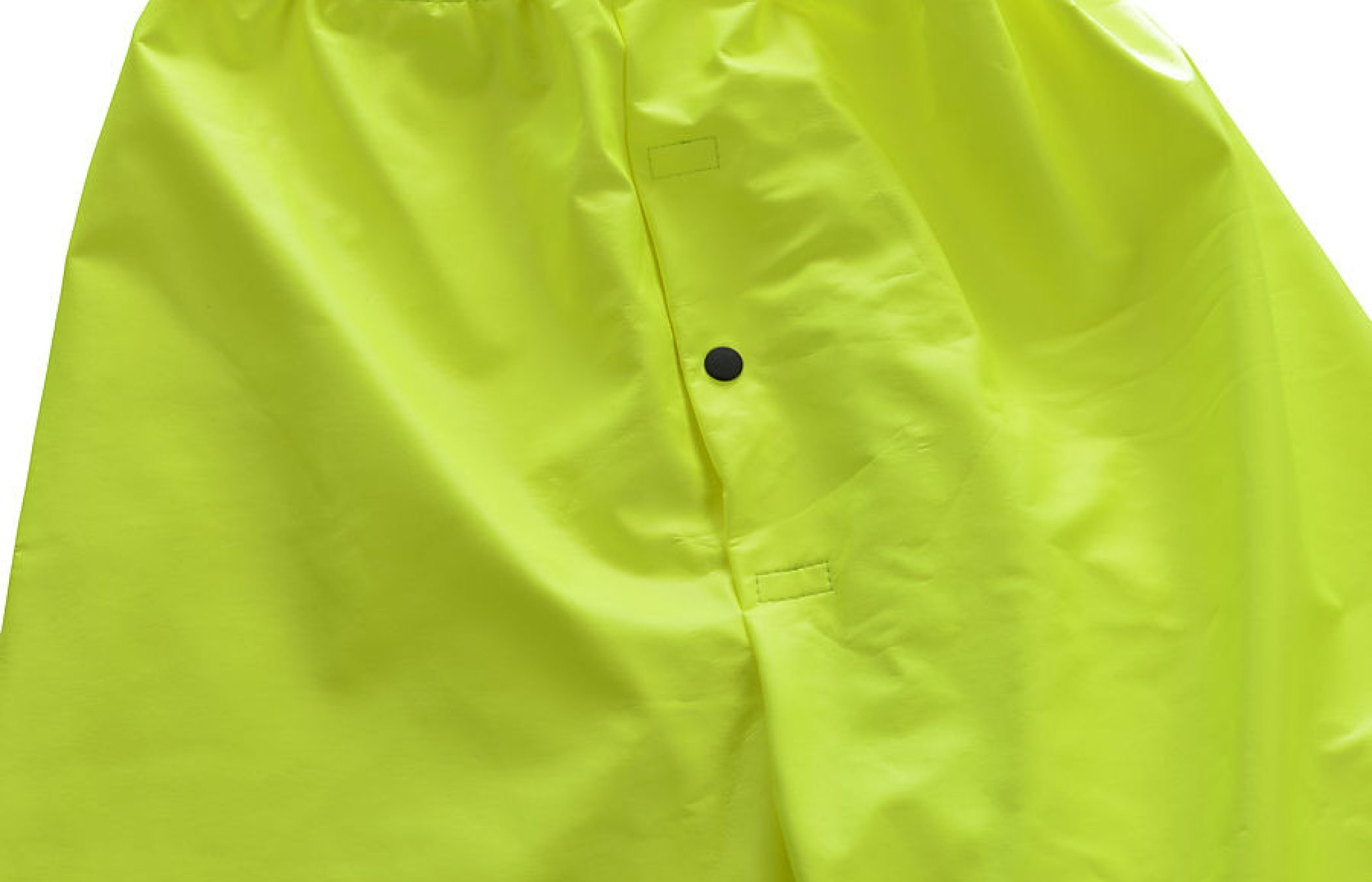 Elastic Waist Pant Fluorescent Yellow w/ Snap Fly Front Closure