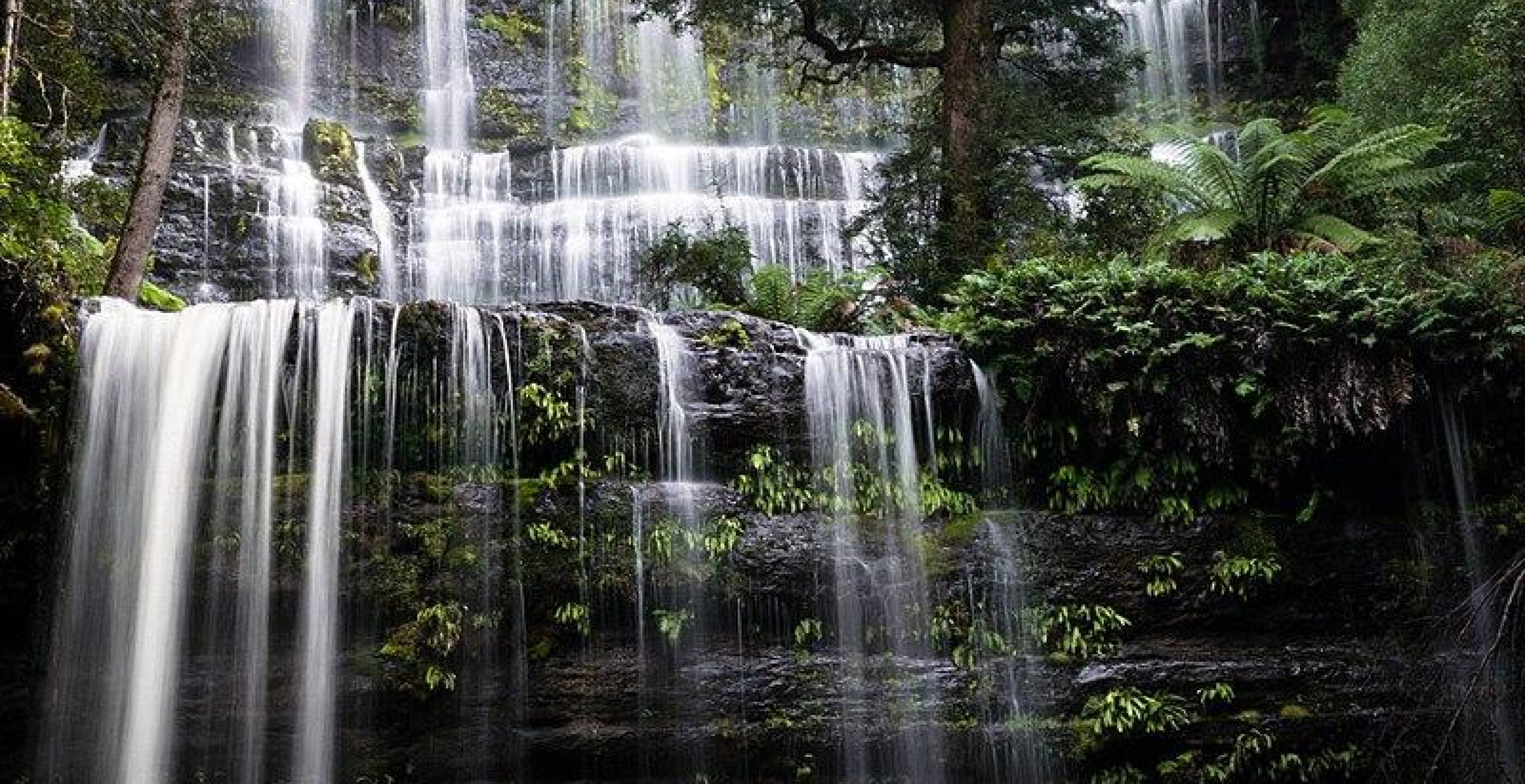 Russell Falls, Mt Field National Park, Is Known As One Of Tasmania’s Favourite Waterfalls